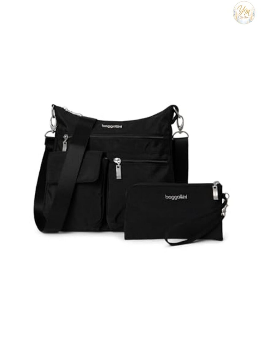 Water-Resistant Lightweight Nylon Crossbody Bag RFID Blocking Adjustable Strap